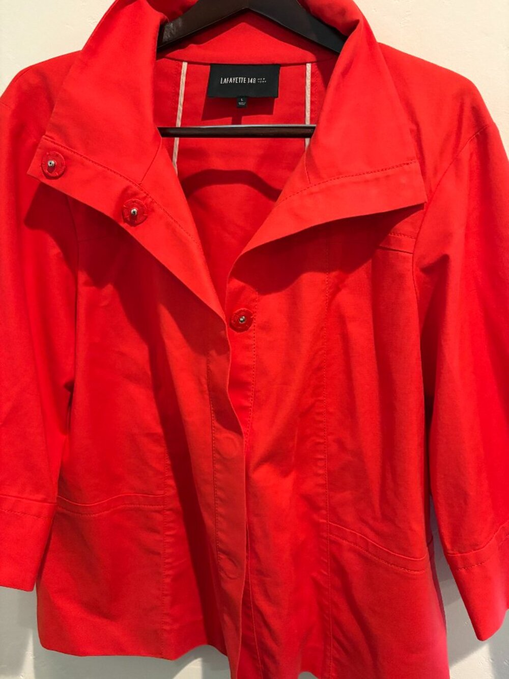 Lafayette 148 Red Jacket Size Large in Excellent cond